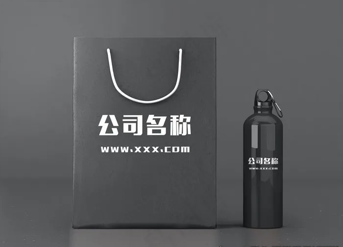手提袋样机保温杯贴图图片(2560X1920(DPI:300))psd模版下载