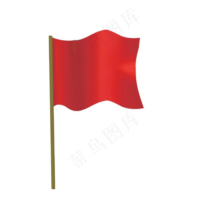 彩旗红旗图片psd模版下载