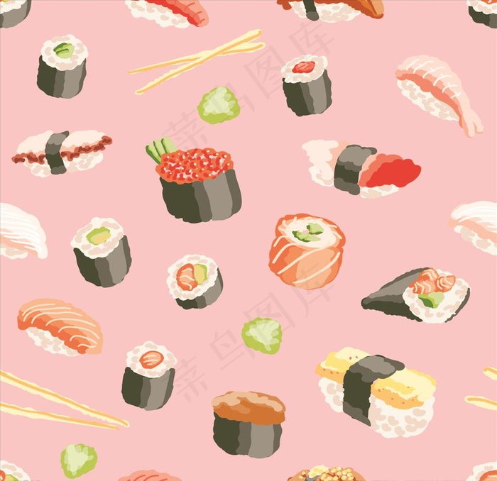 日本韩国料理美食图案图片