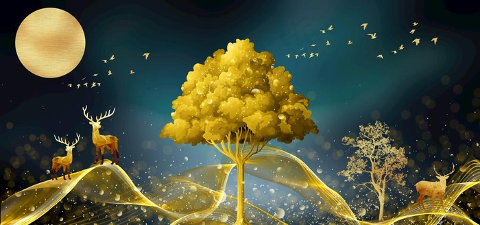 创意国潮装饰画图片