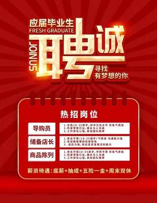 诚聘图片