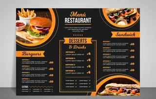 餐牌 价目表 传单图片