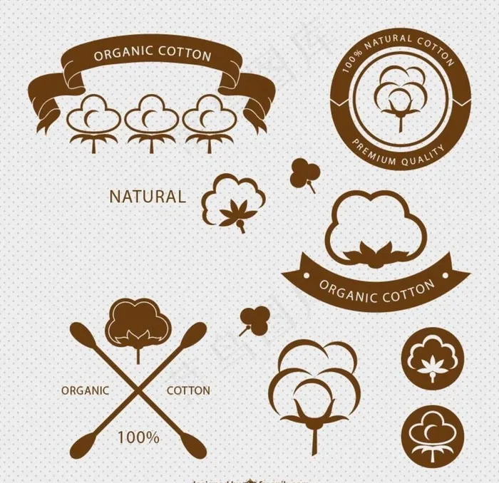 棉花logo图片ai矢量模版下载