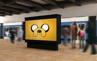 地铁样机素材图片