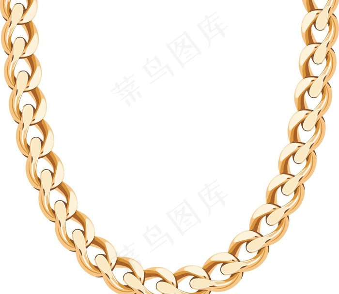 矢量金链子图片