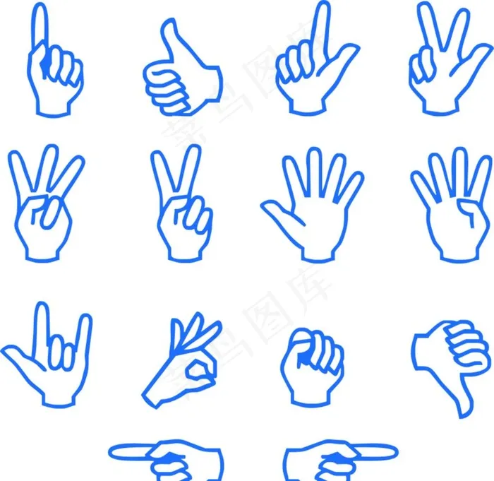 手指示图片cdr矢量模版下载