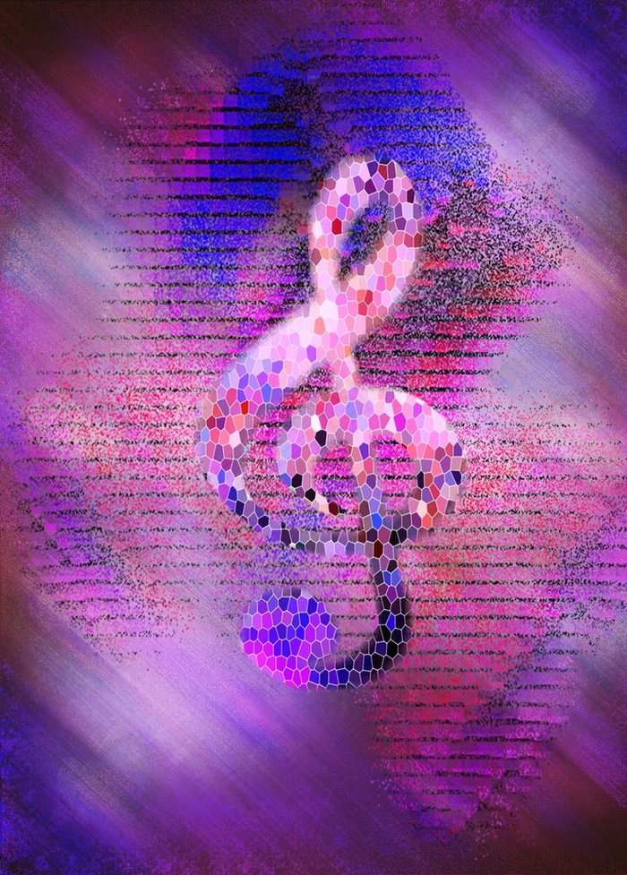 音符背景海报合成图片psd模版下载