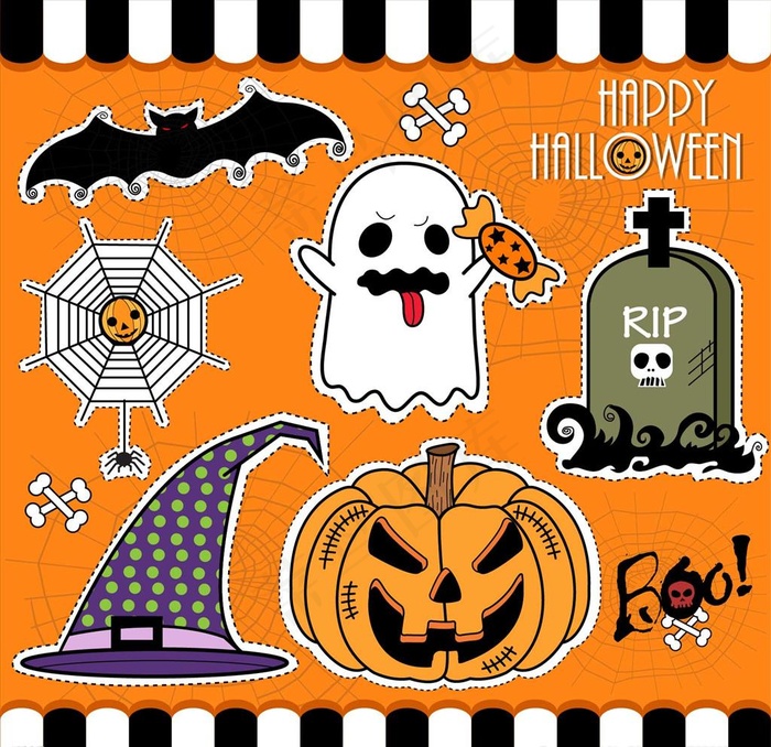 万圣节元素图片