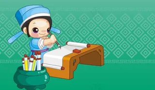 卡通矢量学子图片