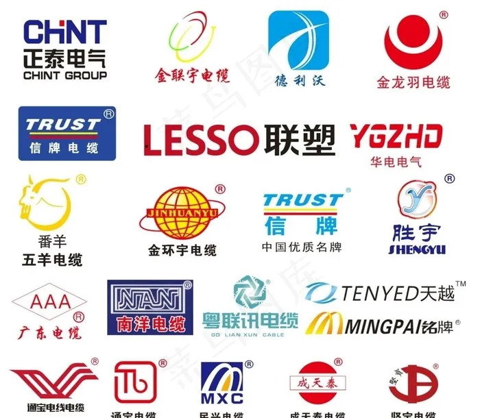 电缆标志图片cdr矢量模版下载