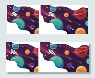 宇宙插画图片