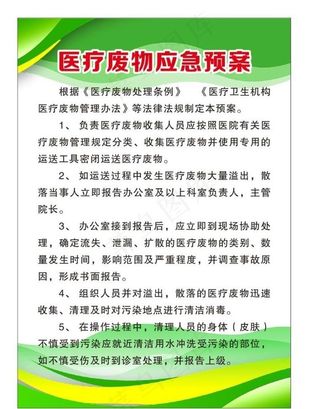 医疗废物应急预案图片