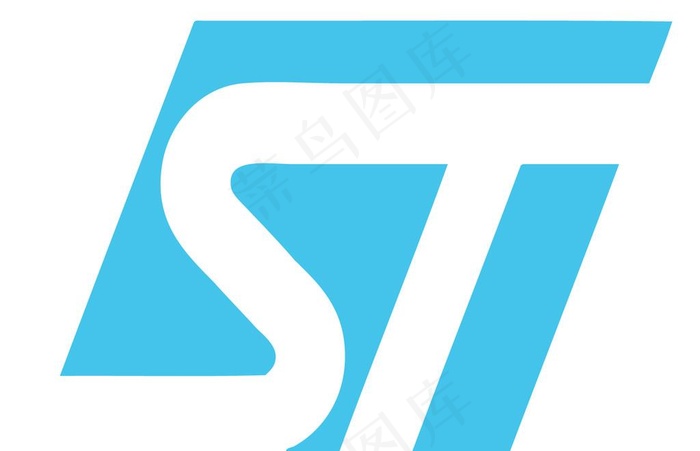 意法半导体 ST logo图片ai矢量模版下载