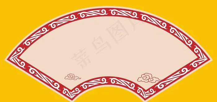 扇面图片psd模版下载