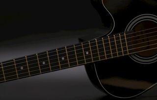 黑背景吉他图片