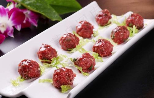 鲜牛肉丸图片