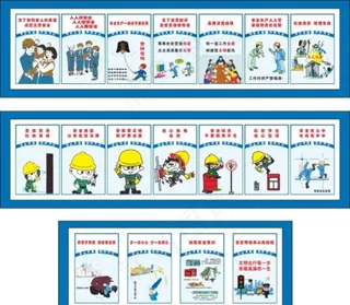 工地安全挂图图片