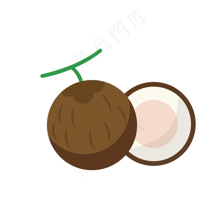 卡通椰子图片