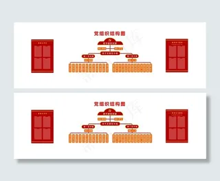 党组织结构图图片
