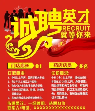 招聘海报图片