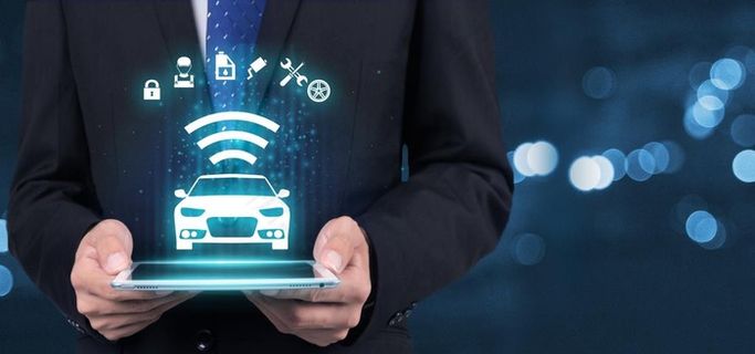 智能汽车科技背景图片