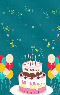 生日背景海报图片
