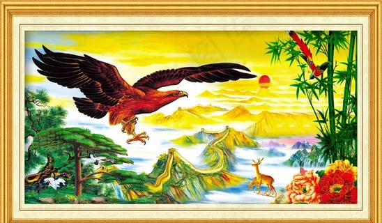 中堂画广告图片