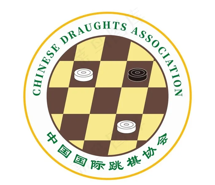 中国跳棋协会标志图片ai矢量模版下载