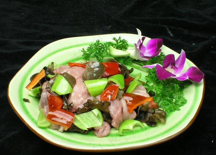 木耳炒肉图片