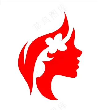 美女头像矢量图片