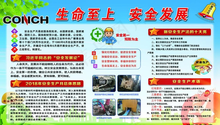 18年安全月展板图片