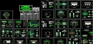 渐东运河柯桥段仿古建详图图片