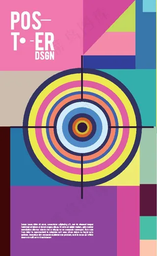几何设计海报图片