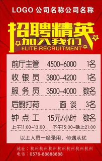 招聘精英 加入我们 红色背景图片