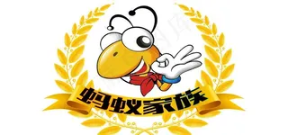 蚂蚁家族麦穗边LOGO图片