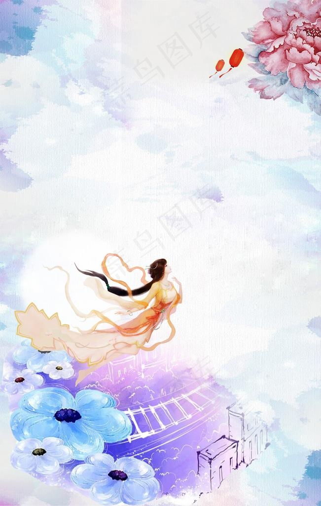 嫦娥奔月广寒宫图片