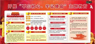 不忘初心 牢记使命主题教育图片