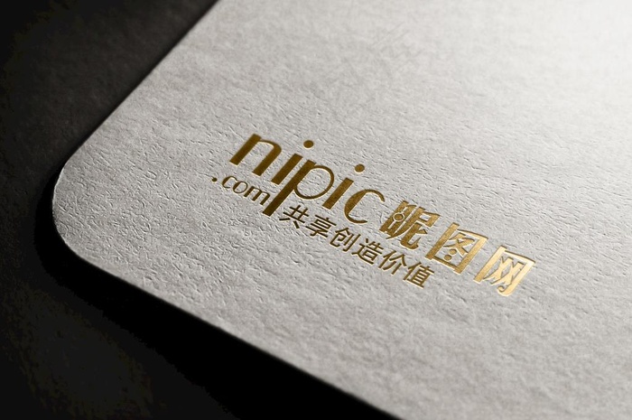 名片样机 烫金效果贴图图片