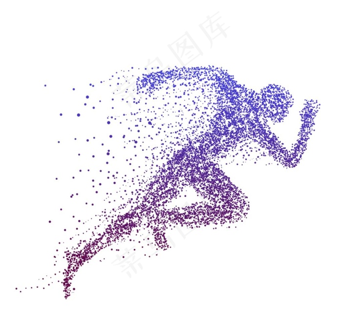 粒子运动人物练习图片