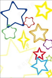 彩色星星图片