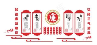 廉洁文化墙图片