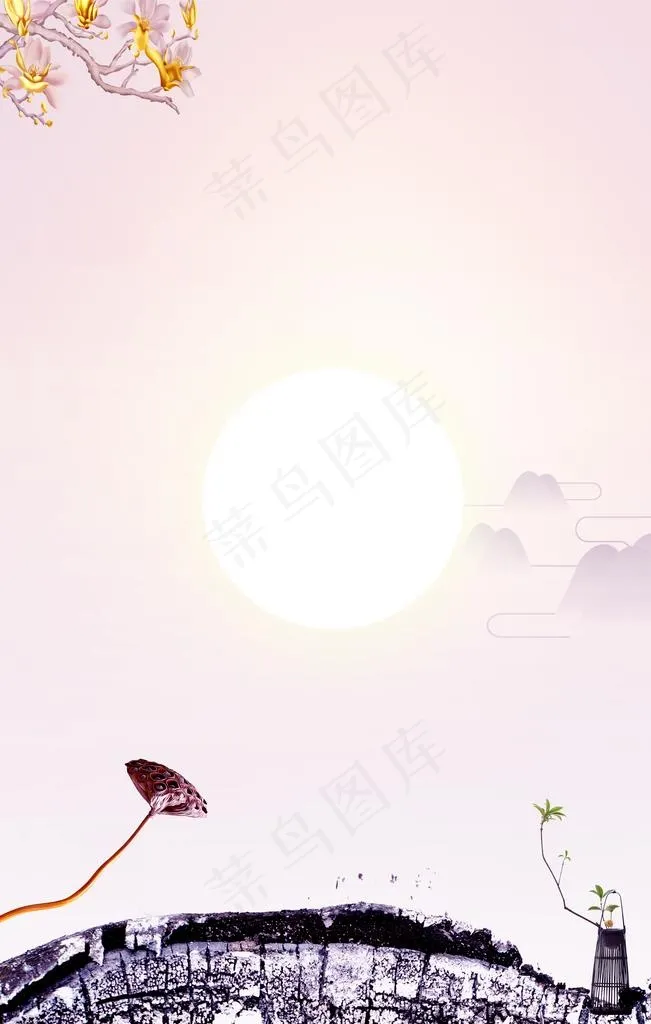 中国风背景图片(3543X5315(DPI:300))psd模版下载