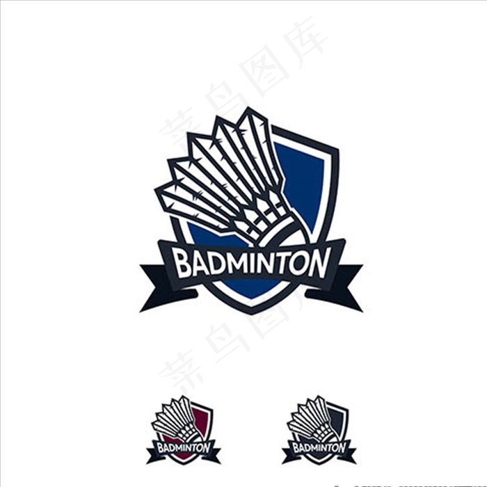 羽毛球俱乐部会徽标志设计图片