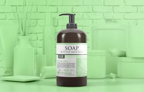 洗发水包装样机图片