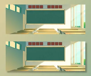 校园毕业季教室文艺动漫风背景图片