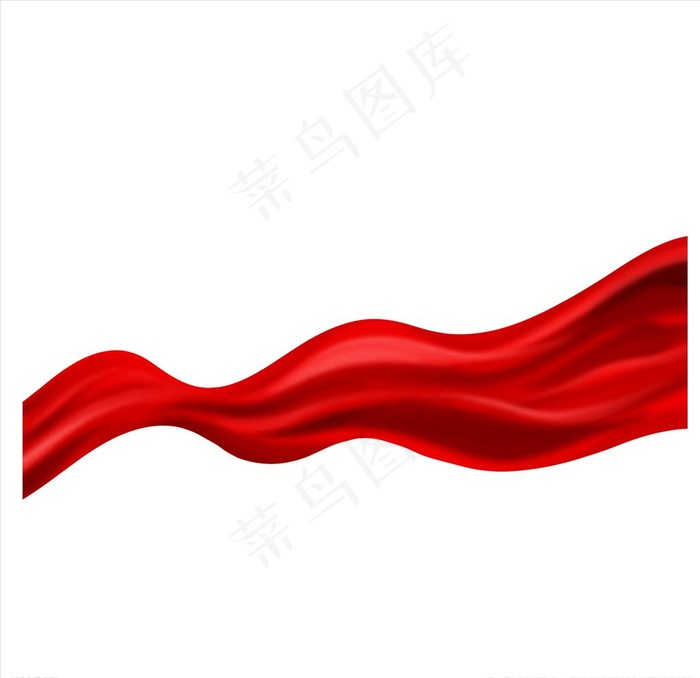 红飘带图片psd模版下载