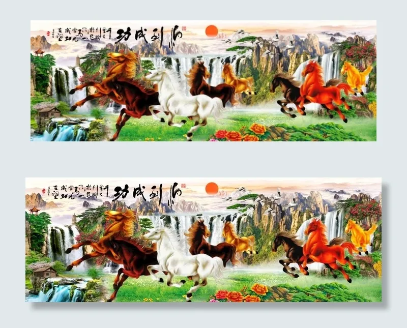 马到成功图片(7087X2709(DPI:72))psd模版下载