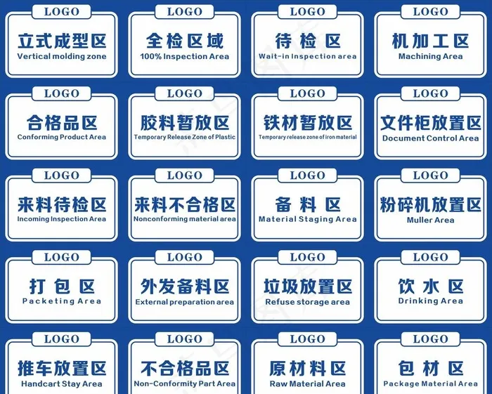 工厂标识牌图片cdr矢量模版下载