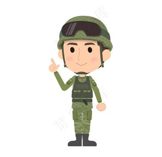 卡通战士图片