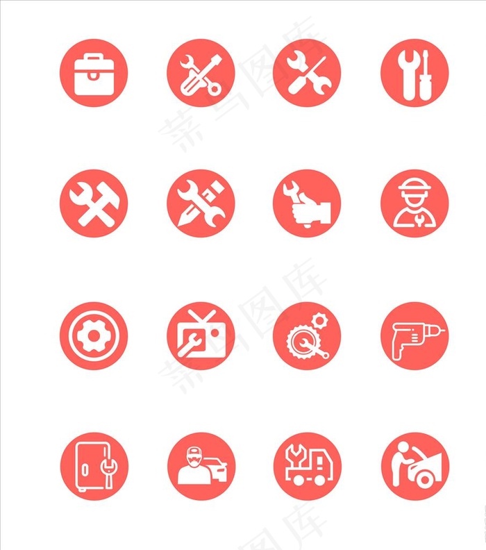 工具图标图片cdr矢量模版下载